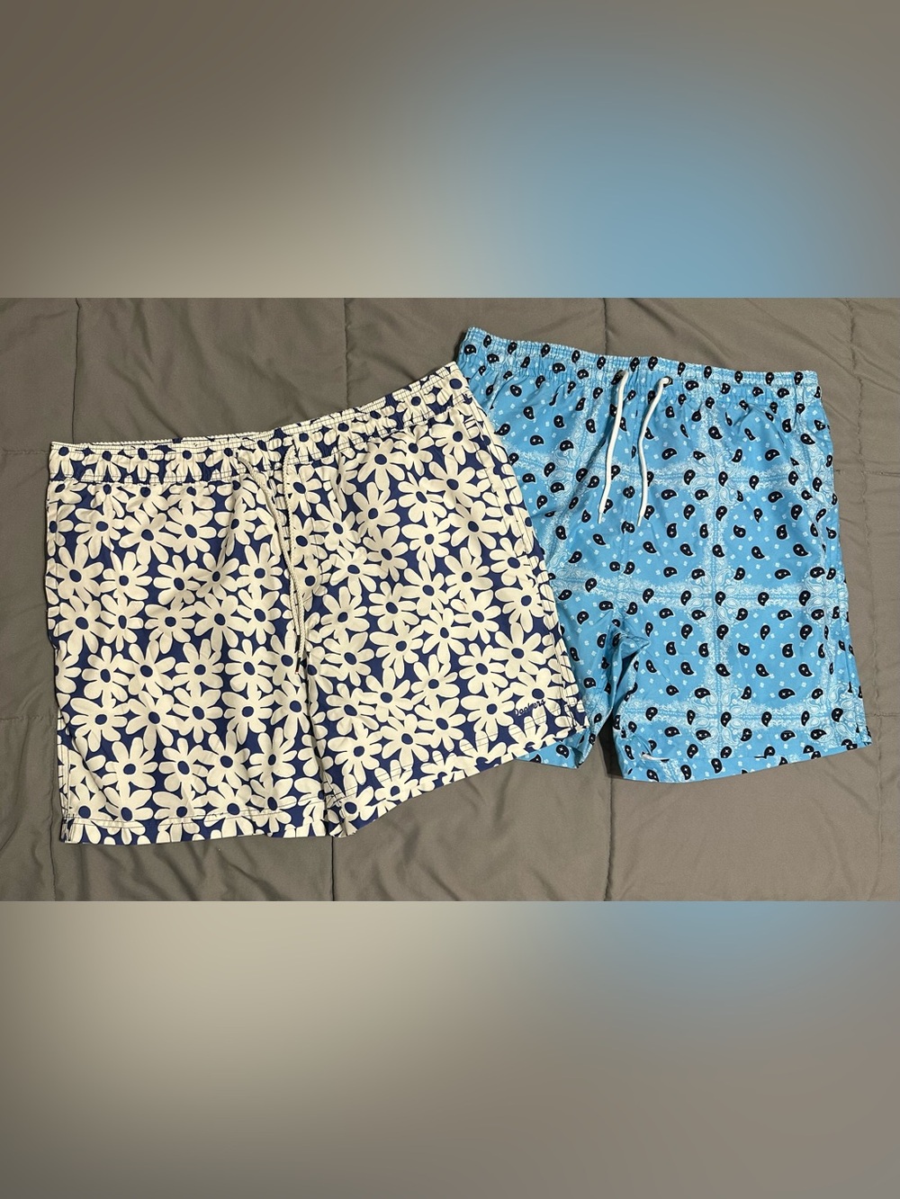 NWOT Men's Floral/Paisley Swim Trunks Shorts LOT - Trunks & Dockers Brands XL